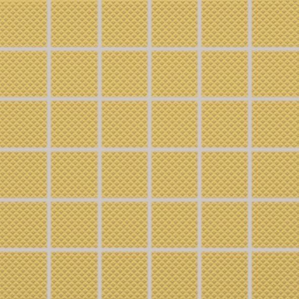 Color Two (RAL 0858070) - dlaždice mozaika 5x5 žlutá matná, R10 B, mrazuvzdorná GRS05642