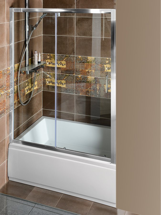 Deep sprchové dveře posuvné 1500x1650 mm, čiré sklo MD1516
