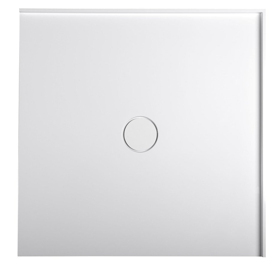 Mirai sprchová vanička z litého mramoru, čtverec 90x90x1,8 cm