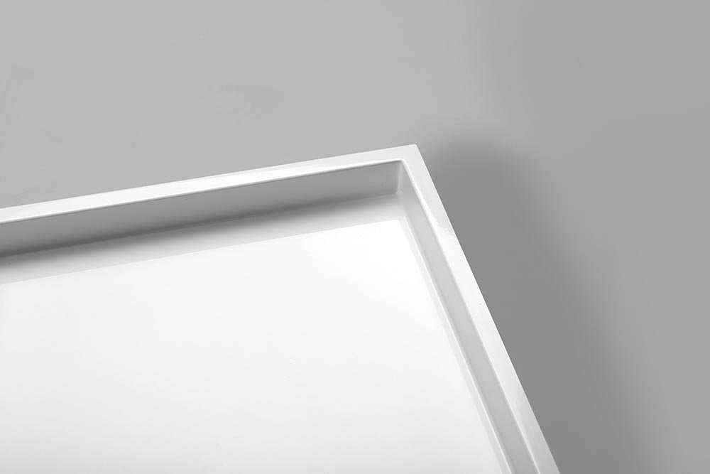 Náhled Mirai sprchová vanička z litého mramoru, čtverec 90x90x1,8 cm