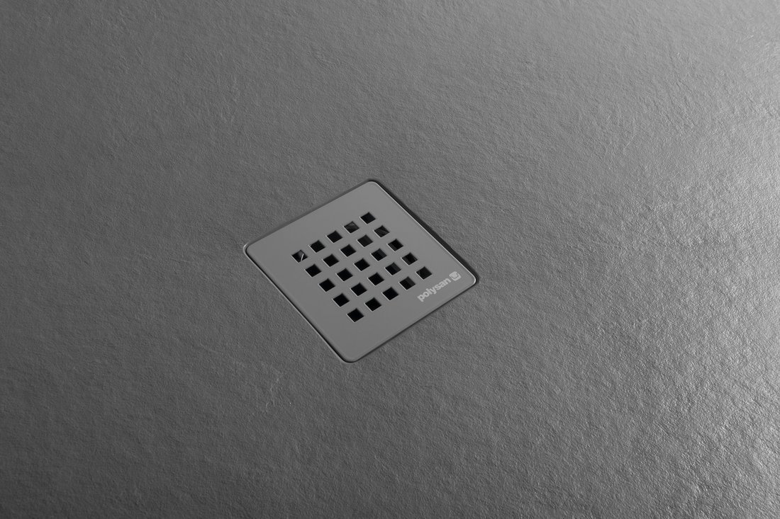 Náhled Treneca 90x90 vanička z litého mramoru, řezatelná, čtvercová, šedá mat