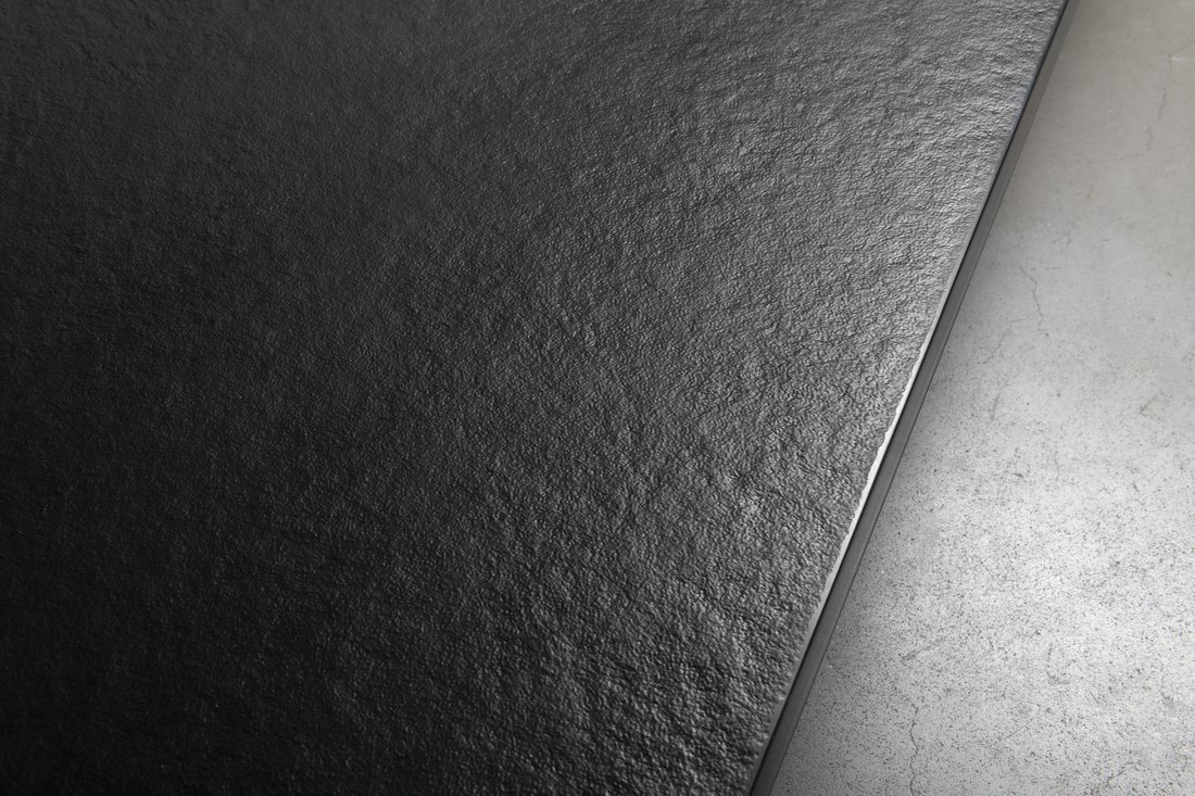 Náhled Treneca 90x90 vanička z litého mramoru, řezatelná, čtvercová, černá mat