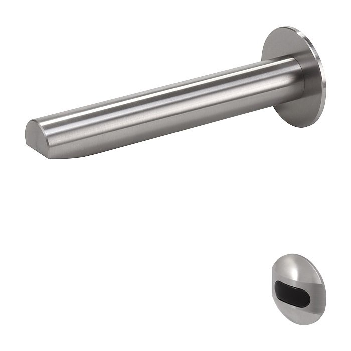 SLU 39BX - Set nástěnné nerezové automatické umyvadlové baterie pro další montáž, 6 V, matné