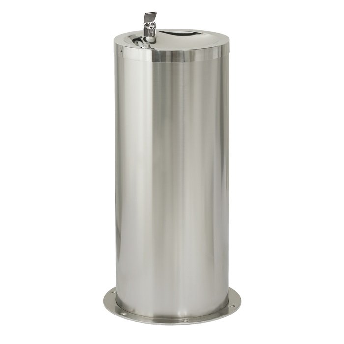 SLUN 23E - Nerezová pitná fontánka na podlahu s automaticky ovládaným výtokem, 24 V DC 93231