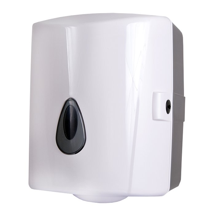 SLDN 02 - Zásobník na papírové ručníky v rolích, bílý plast ABS 72020