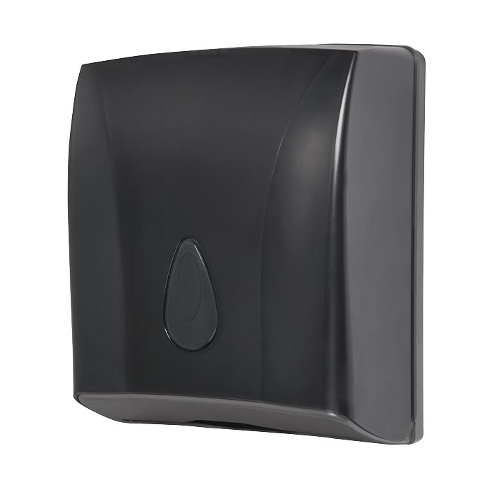 Sanela SLDN 03N - Zásobník na skládané papírové ručníky, černý plast ABS 72031