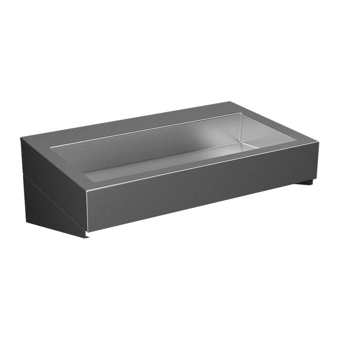SLUN 68 - Nerezové závěsné designové umyvadlo 70x44 cm