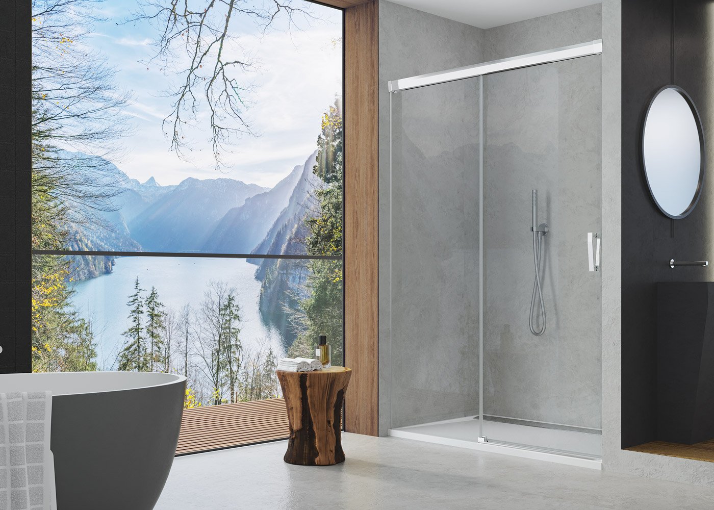 CAS2 - jednodílné posuvné dveře levé 100 cm