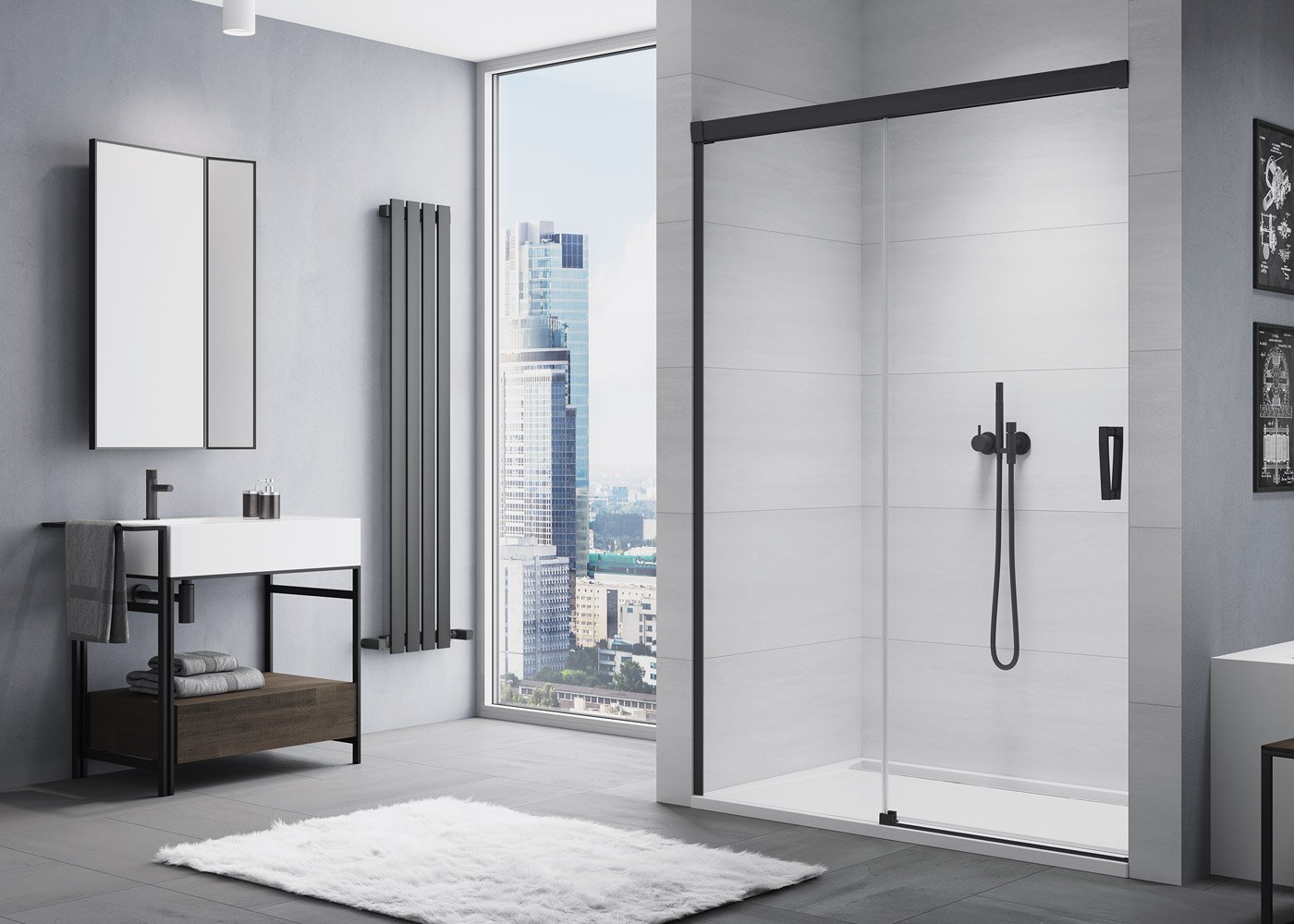 Náhled CAS2 - jednodílné posuvné dveře pravé 110 cm