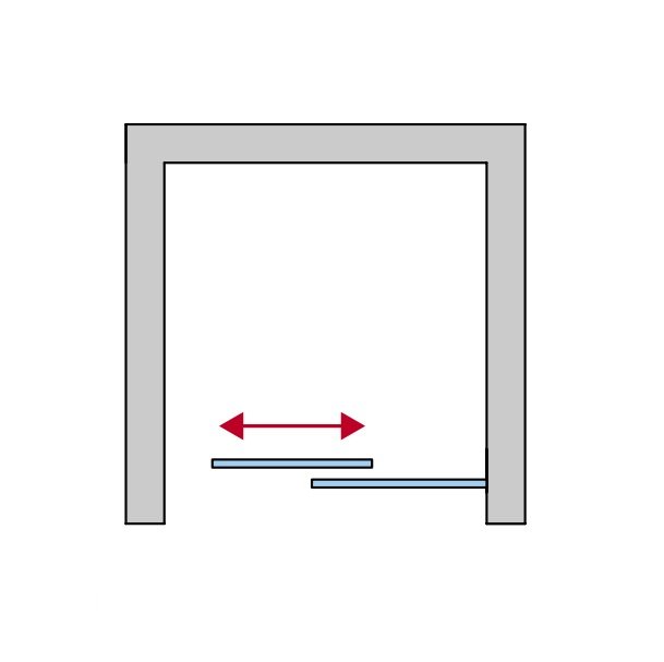Náhled CAS2 - jednodílné posuvné dveře pravé 110 cm