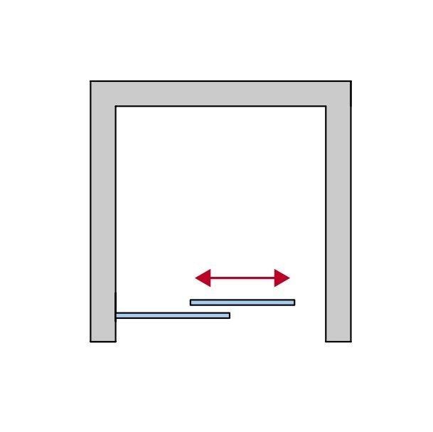 Náhled TLS2 - jednodílné posuvné dveře levé 150 cm