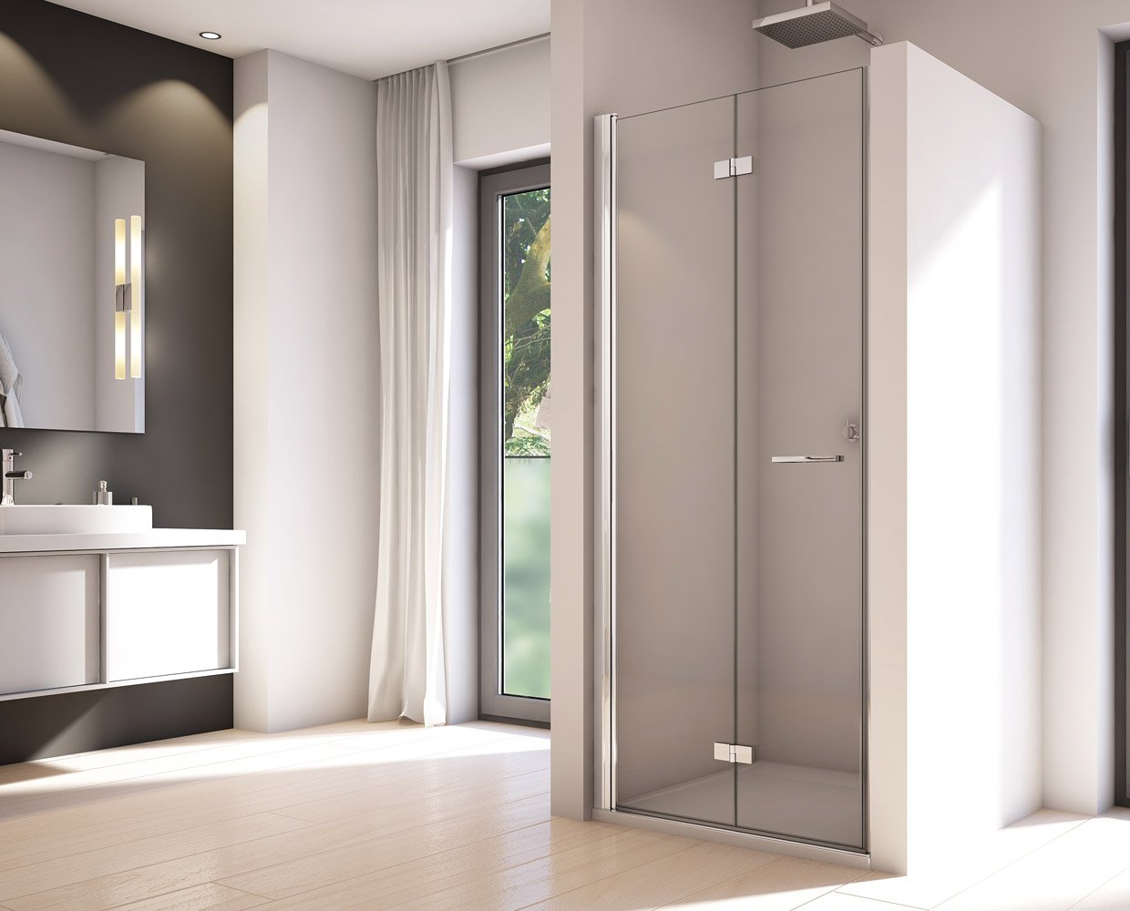 SOLF1 - dvoudílné skládací dveře levé 120 cm