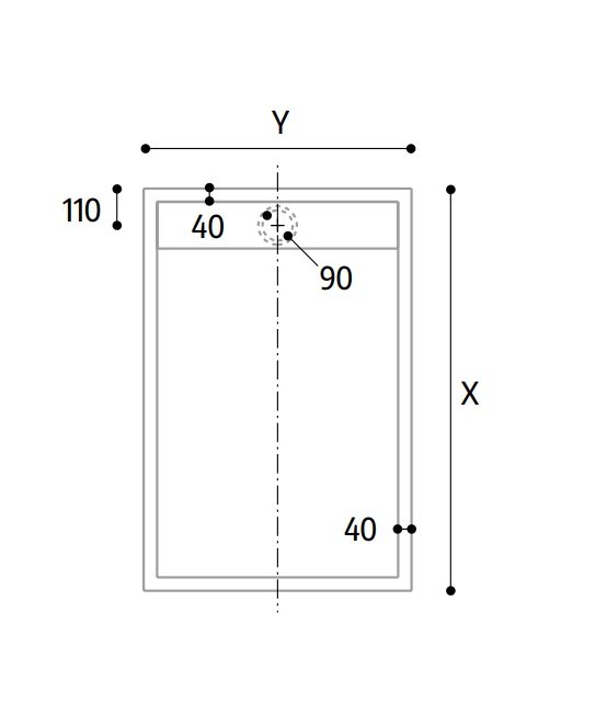 Náhled Rug bílá - obdélníková sprchová vanička 100x70, PlyLite