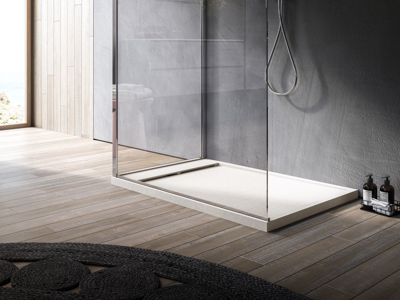 Náhled Rug bílá - obdélníková sprchová vanička 100x80, PlyLite