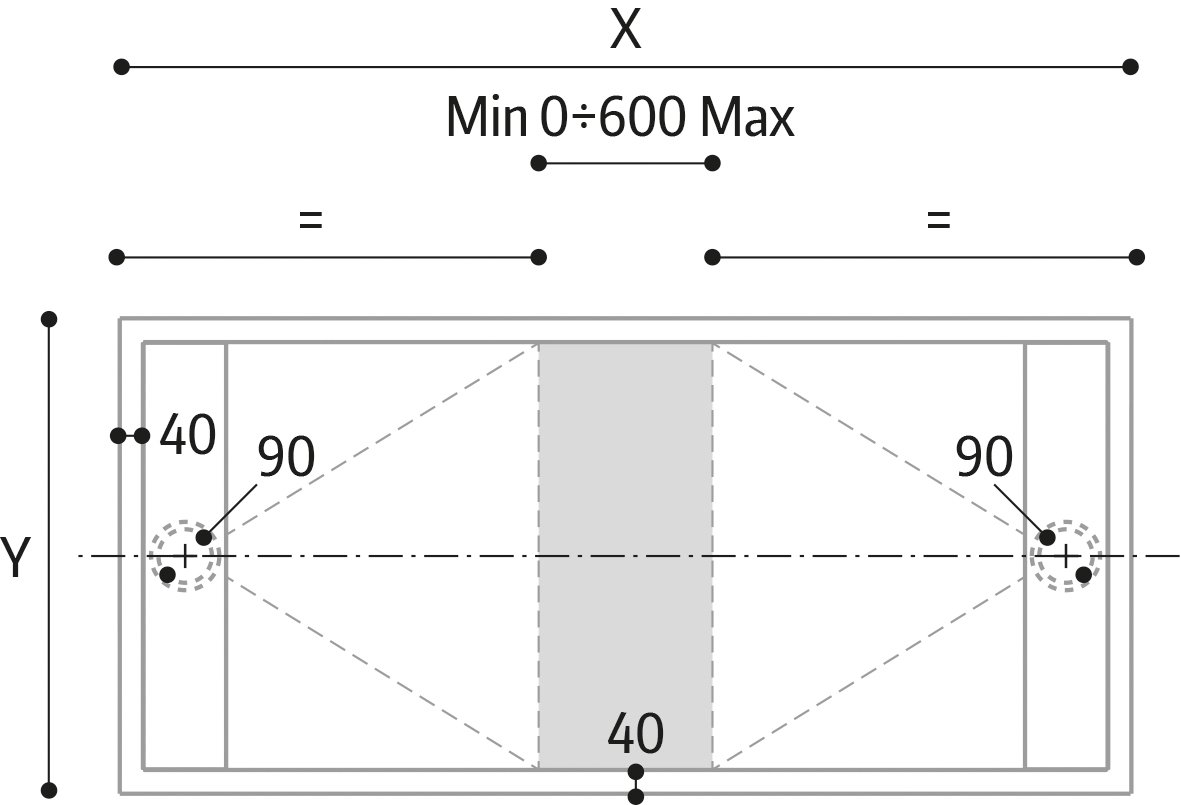 Náhled Rug Dual Flow bílá - ATYP obdélníková sprchová vanička 170-199 x 70-90, 2 sifony, PlyLite