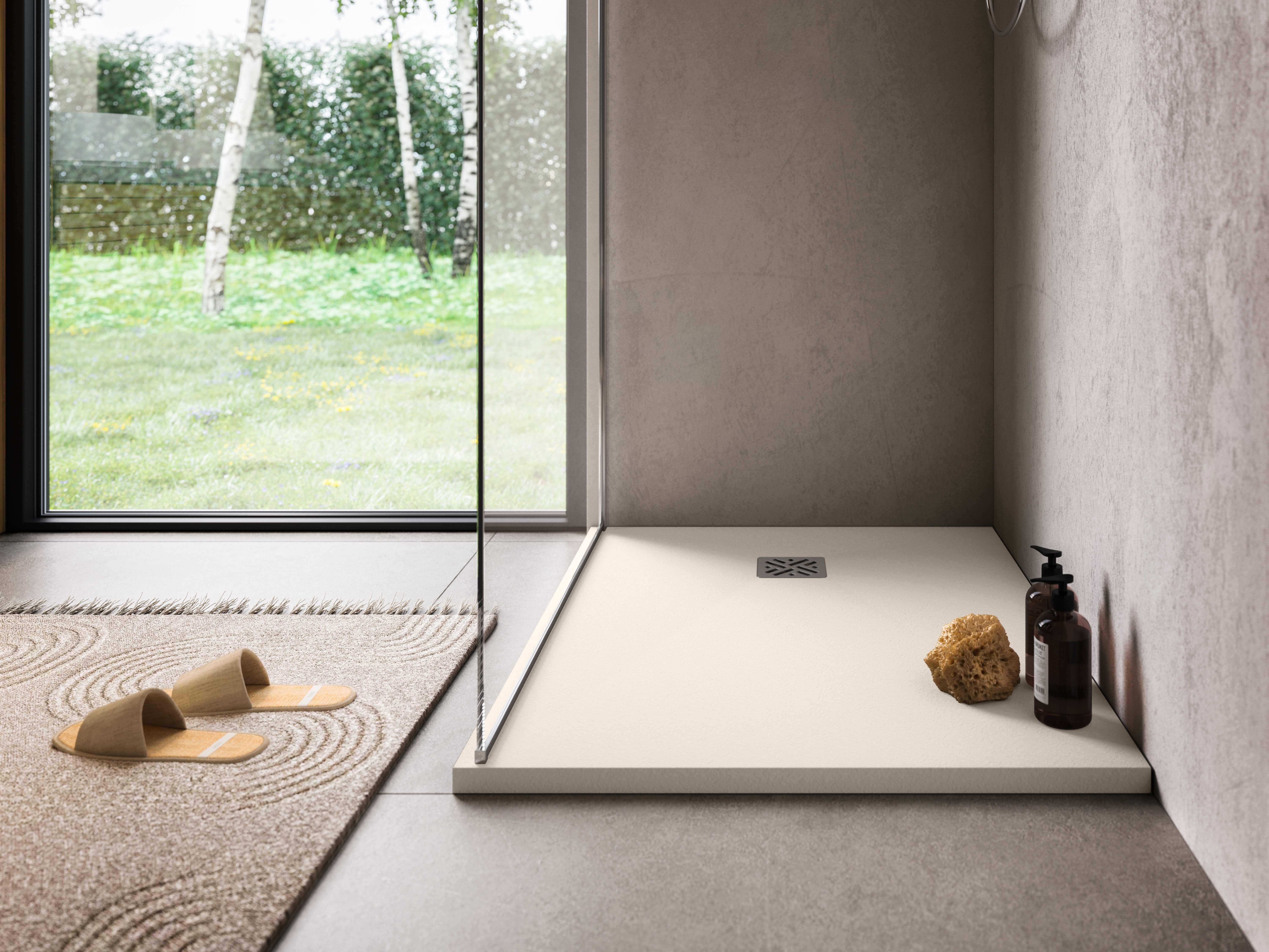 Náhled Dune písková - obdélníková sprchová vanička 230x80, Mineralite