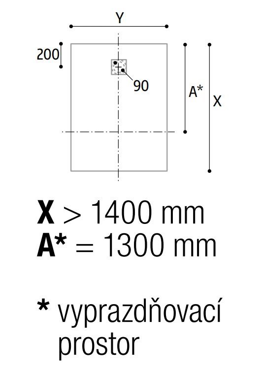 Náhled Calce antracitově šedá - obdélníková sprchová vanička 180x70, Mineralite
