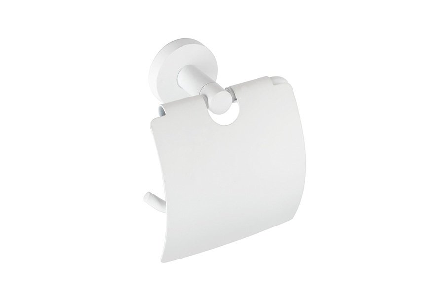 White - držák toaletního papíru s krytem, bílá 104112014