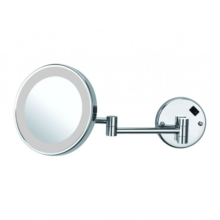 Kosmetické zrcátko s LED osvětlením, prům. 200 mm