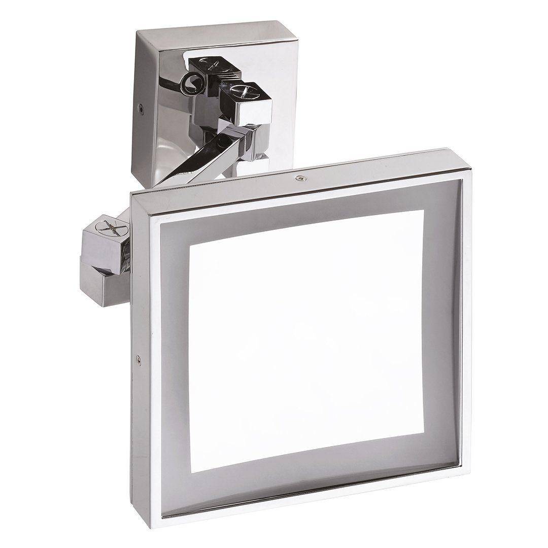 Kosmetické zrcátko s LED osvětlením, 200x200 mm
