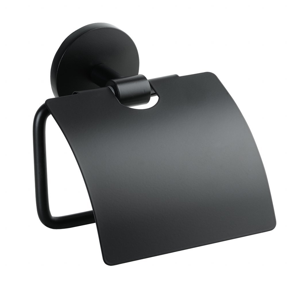 Nox - držák toaletního papíru s krytem, černá 102512010