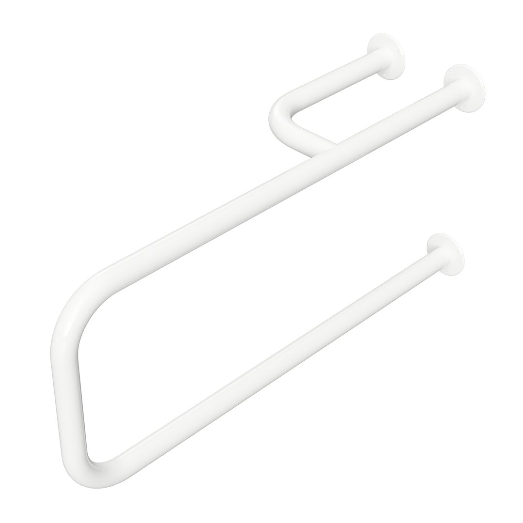 Podpěrné madlo 82 cm, levé, bílé