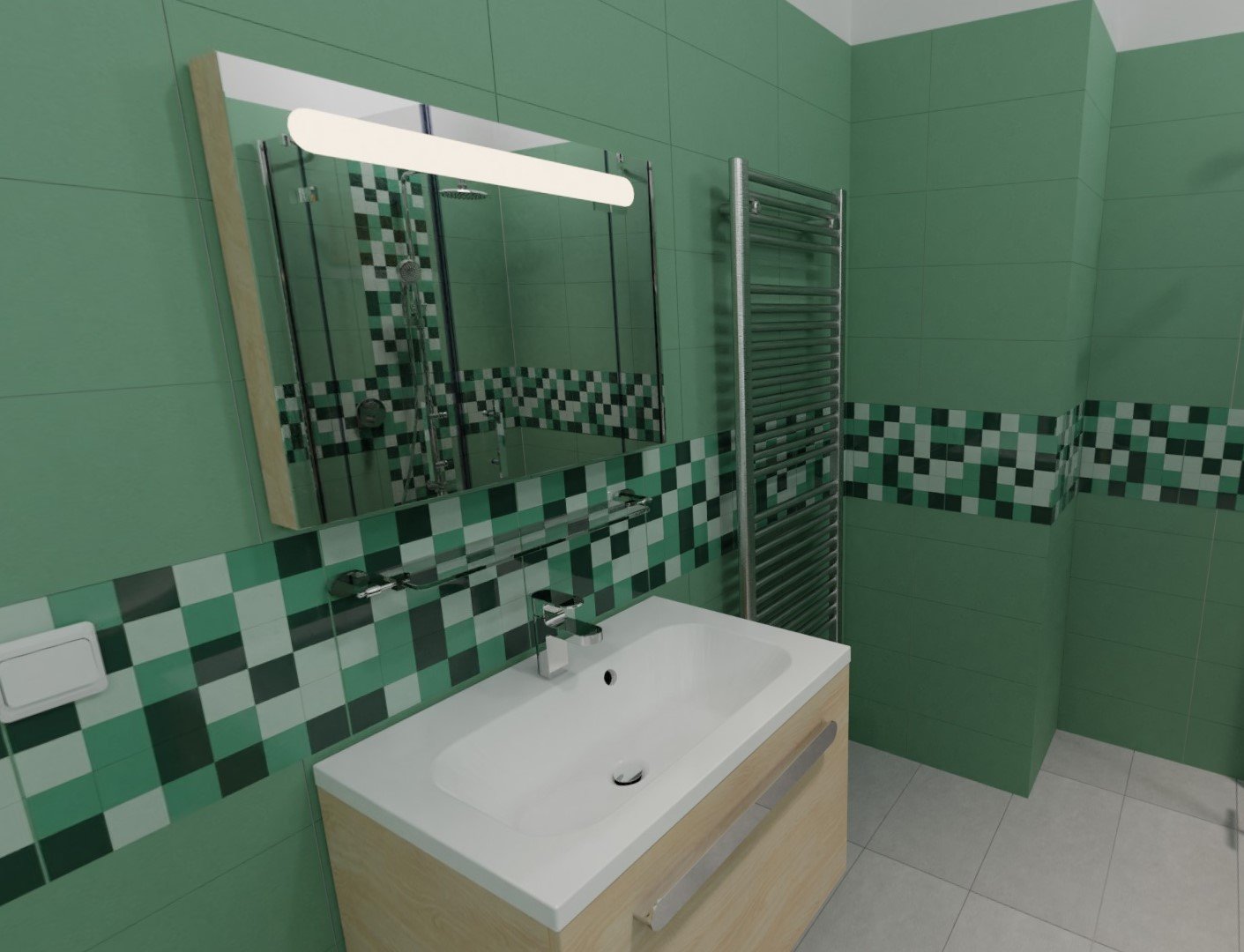 3D návrh - koupelna Smeraldo 3d 360 Smeraldo