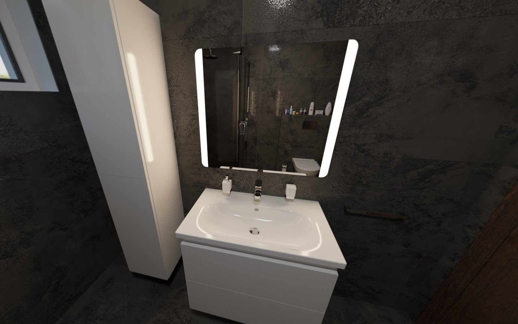 3D návrhy 3D návrh - koupelna Opoczno Quenos 3d 360 Quenos 2020